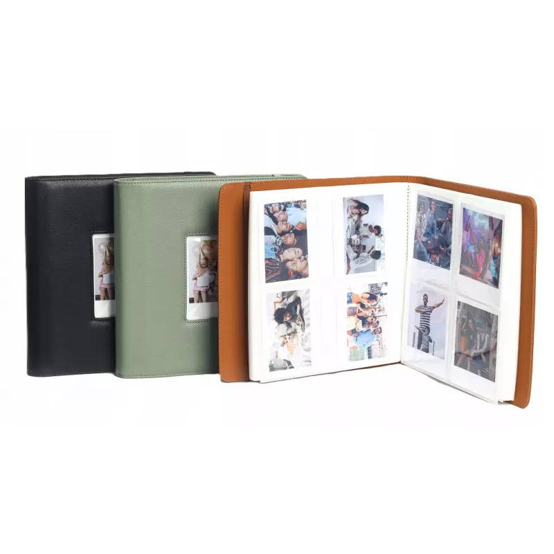 LOVEINSTANT Fotoalbums 288 fotogrāfijām, saderīgs ar Fuji Instax Wide 400/300, Polaroid 600/Now, zaļš