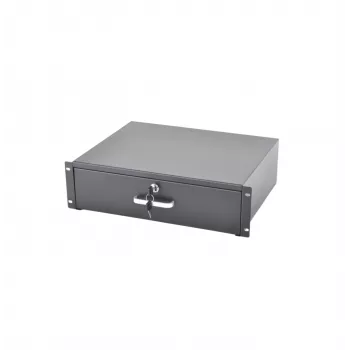 RACKTEL RL-SZ3U 3U bīdāmais plaukts 19 collu statīviem, melns (RAL 9005)