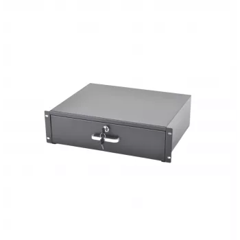 RACKTEL RL-SZ3U 3U bīdāmais plaukts 19 collu statīviem, melns (RAL 9005)