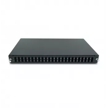 RACKTEL RL-PFWDPX24 24-Port SC Duplex Fiber Optic Patch Panel, 1U, Melns