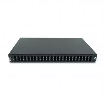 RACKTEL RL-PFWDPX24 24-Port SC Duplex Fiber Optic Patch Panel, 1U, Melns