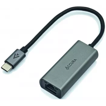 ACCURA USB-C to RJ45 Gigabit Ethernet Adapter, Space Gray