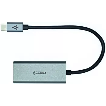 ACCURA USB-C to RJ45 Gigabit Ethernet Adapter, Space Gray