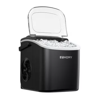 EUHOMY IM001 Ledus gabaliņu automāts, 1.2 L, 12 kg (Melns)