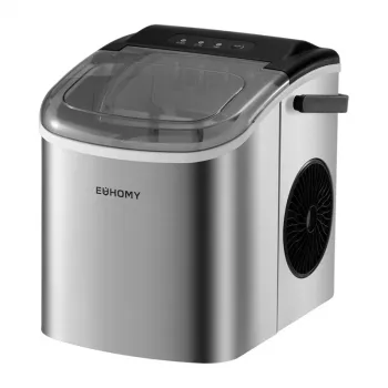 EUHOMY IM001 Ledus gabaliņu automāts, 1.2 L, 12 kg/24h, Sudraba