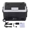 HCALORY D55M+ Auto Ledusskapis ar Bluetooth, 55L, Kompresors, -20°C līdz +20°C, DC 12V/24V, AC 100-240V, Melns