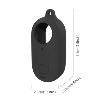 PULUZ Silikona aizsargvāciņš ar objektīva vāciņu Insta360 GO 3 – Melns
