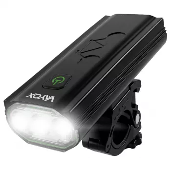 VAYOX VA0112 priekšējais velosipēda lukturis, 980 lm, 4000 mAh, ārējā akumulatora funkcija, IPX6, USB-C