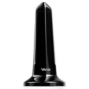VAYOX VA0127 Iekštelpu DVB-T/T2 Antena, Melna, 28 dBi, 3m Koaksiālais Kabelis, USB Barošana
