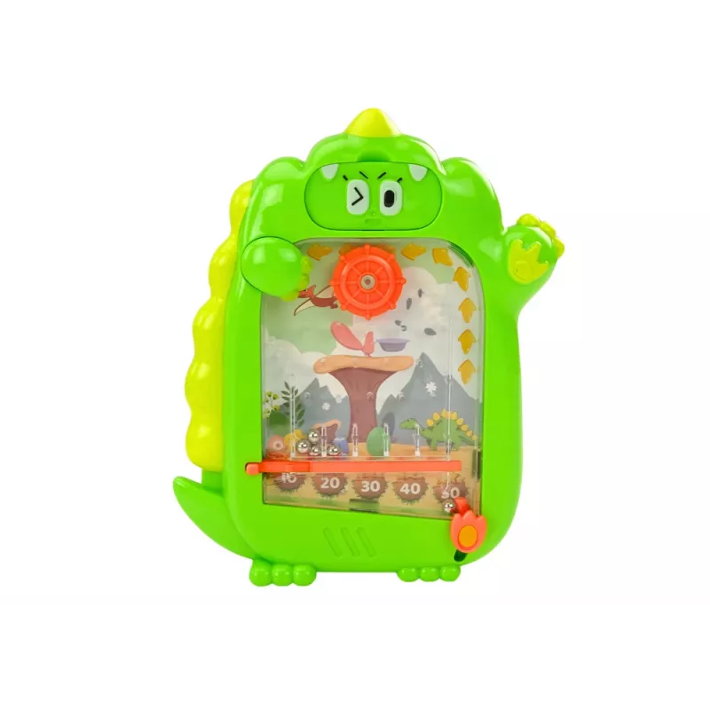 LEAN TOYS Drawing Board Pocket Game 2in1 Green Dinosaur