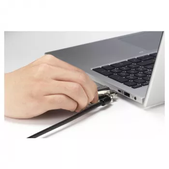Kensington 3-in-1 Security Cable Lock - Keyed, 1.8m (6ft) - Black/Silver