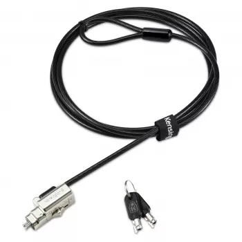 Kensington 3-in-1 Security Cable Lock - Keyed, 1.8m (6ft) - Black/Silver