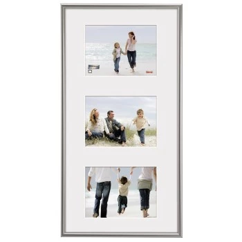 Hama Madrid fotogrāmata 3 fotogrāfijām 10x15 cm, sudraba, 23x45 cm