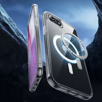 ESR Classic Hybrid HaloLock MagSafe Case for iPhone 16e / 17e, Clear