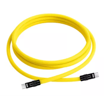 Newell USB-C to USB-C vads 100W, 2m, Silikons, Dzelteni-Melns