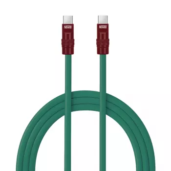 Newell USB-C to USB-C kabelis 100W 2m Silikona Zaļš-Bordo