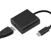 Qoltec USB-C 3.1 to HDMI Adapter 4K MHL Black