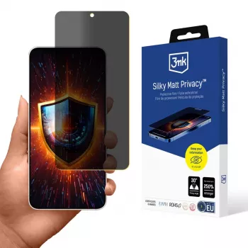 3MK Silky Matt Privacy - matēts privātuma ekrāna aizsargs Samsung Galaxy S25 Edge