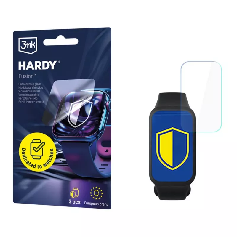 3MK PROTECTION Xiaomi Smart Band 9 Active - 3mk Hardy Fusion Watch Protection