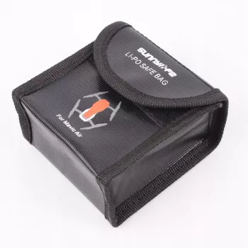 SUNNYLIFE Fireproof LiPo Battery Safety Bag for DJI Mavic Air (2 Batteries) - Silver