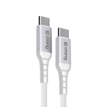 Crong Armor Link USB-C to USB-C Cable 100W PD 5A 200cm White