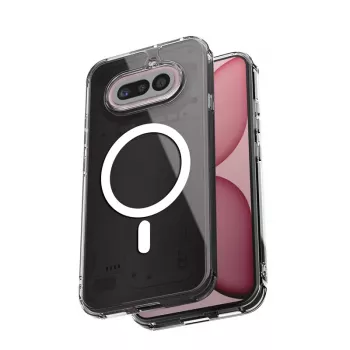 Crong Hybrid Clear Magnetic Case Nothing Phone 4a, saderīgs ar MagSafe, caurspīdīgs