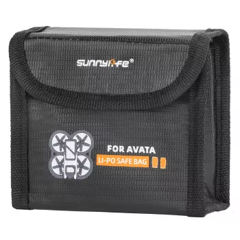 SUNNYLIFE Aizsargmaciņš 2x DJI Avata akumulatoriem - EVA cietais apvalks, Melns