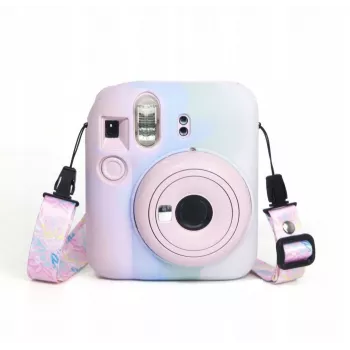LOVEINSTANT Silikona maciņš Fujifilm Instax Mini 12 - Pasteļtoņi