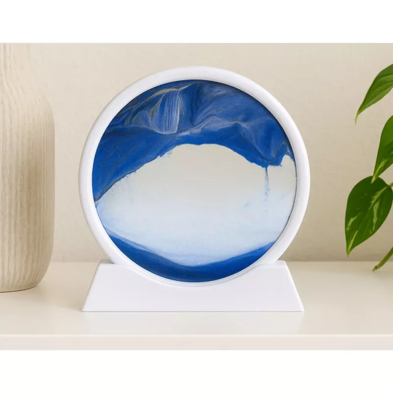 LEAN 3D Image Quicksand Blue Decoration 360° White