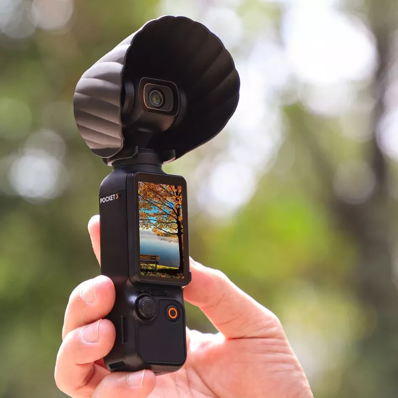 SUNNYLIFE Lens Sun Hood for DJI Osmo Pocket 3 - Melns