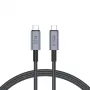 TECH-PROTECT ULTRABOOST MAX USB 4.0 8K 40Gbps Type-C Cable PD240W 100cm Grey