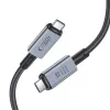 TECH-PROTECT ULTRABOOST MAX USB 4.0 8K 40Gbps Type-C Cable PD240W 100cm Grey