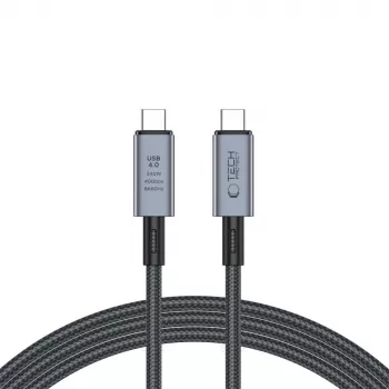 TECH-PROTECT ULTRABOOST MAX USB 4.0 8K 40Gbps Type-C Cable PD240W 200cm Grey