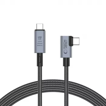 TECH-PROTECT ULTRABOOST MAX “L” USB 4.0 8K 40Gbps USB-C Cable PD 240W 150cm Grey