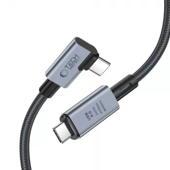 TECH-PROTECT ULTRABOOST MAX “L” USB 4.0 8K 40Gbps USB-C Cable PD 240W 150cm Grey