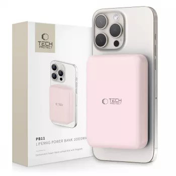 TECH-PROTECT PB11 LIFEMAG MagSafe Power Bank 10000mAh Pink