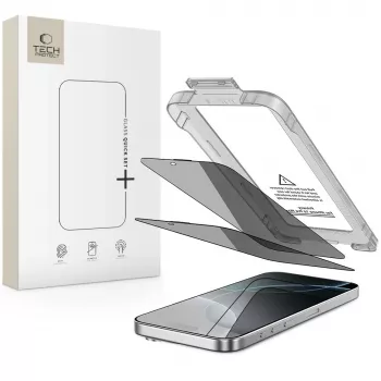 TECH-PROTECT Quick Set SPY+ Privacy Screen Protector 2-Pack iPhone 16 Pro Max