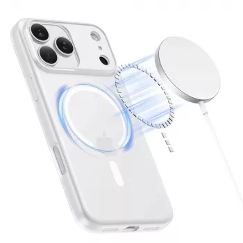 Tech-Protect MagSlim MagSafe Case iPhone 17 Pro Max, Matēti Balts