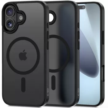 Tech-Protect Magmat Macīgais iPhone 17 Matēti Melns Aizmugures Vāciņš