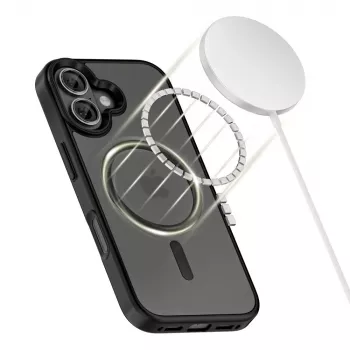 Tech-Protect Magmat Macīgais iPhone 17 Matēti Melns Aizmugures Vāciņš