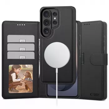 TECH-PROTECT Wallet MagSafe Case Samsung Galaxy S26 Ultra, Matte Black