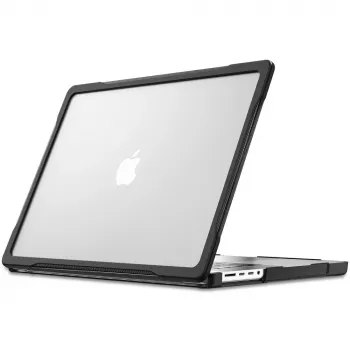 Tech-Protect Velar Hard Shell Case MacBook Pro 14 inch M1-M5 Pro/M5 Pro Max 2021-2026, Black/Matte Clear