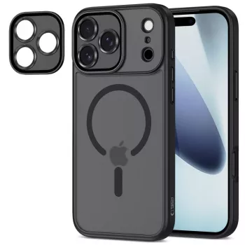 Tech-Protect Magcam Magsafe iPhone 17 Pro Matte Black Back Cover