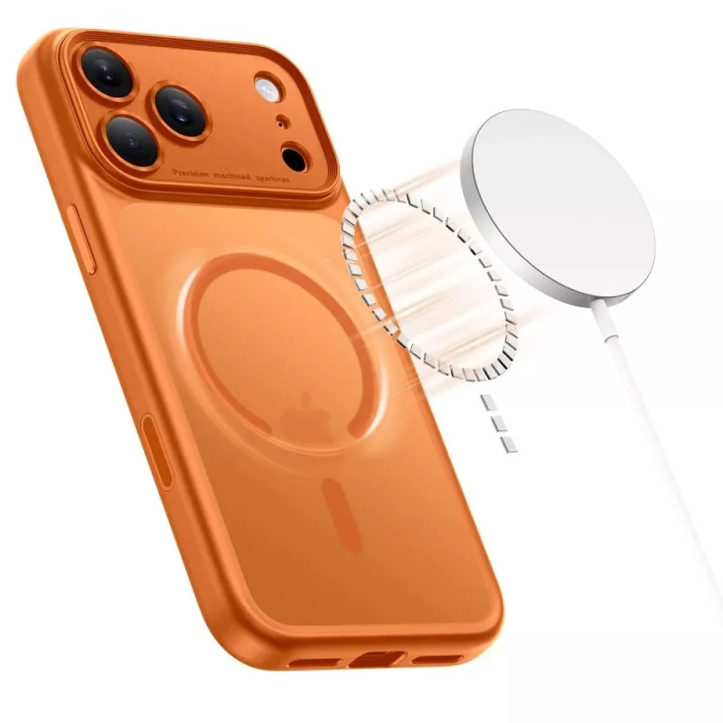 TECH-PROTECT MagPeak MagSafe Back Cover Case for Apple iPhone 17 Pro Max, Matte, Cosmic Orange