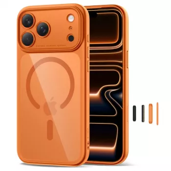TECH-PROTECT MAGPEAK MAGSAFE CC IPHONE 17 PRO COSMIC ORANGE/CLEAR