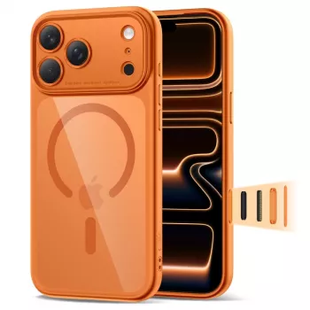 TECH-PROTECT MagPeak MagSafe Case iPhone 17 Pro Max, Cosmic Orange/Clear