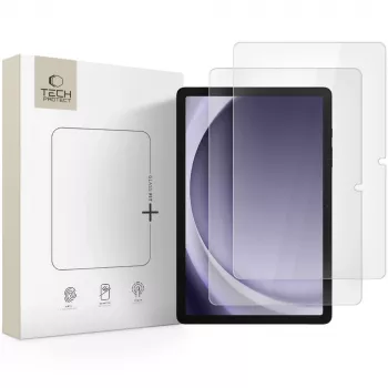 TECH-PROTECT Glass Fit+ 2-Pack Rūdīta stikla ekrāna aizsargs Samsung Galaxy Tab A9+ / A11+ Plus 11.0 collu (SM-X210/X215/X216/X230/X235/X236) Caurspīdīgs