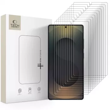 TECH-PROTECT Rūdīta stikla ekrāna aizsargs 10 iepakojumā Samsung Galaxy S25 Ultra caurspīdīgs