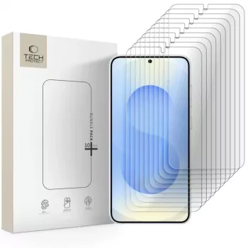 TECH-PROTECT Rūdīta stikla ekrāna aizsargs 10 komplekts Samsung Galaxy S26 caurspīdīgs
