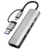 TECH-PROTECT HB03 Hub Adapter 5in1 Type-C + USB 2.0 + USB 3.0 + RJ45 Space Grey